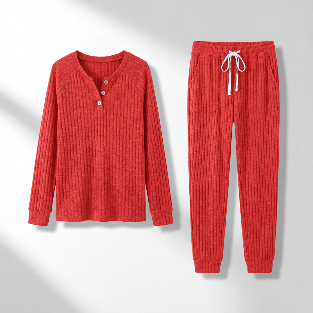 Brenda Women's Cozy Two-Piece Loungewear Set – Soft Breathable Fabric