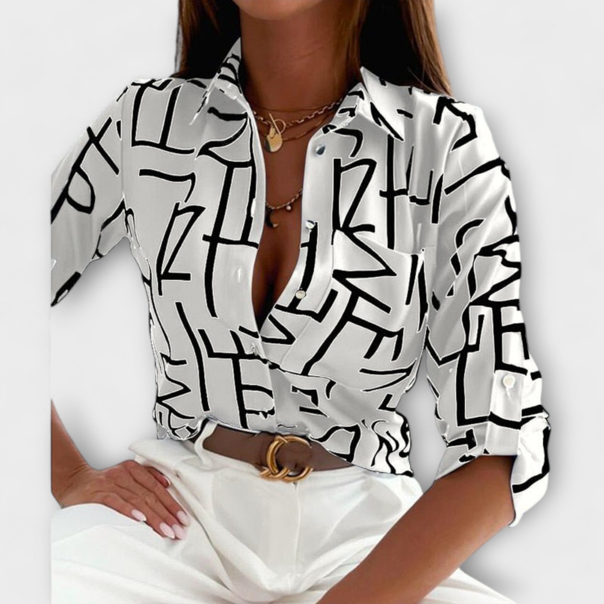 Hannea™ - Bluse med klassisk krave